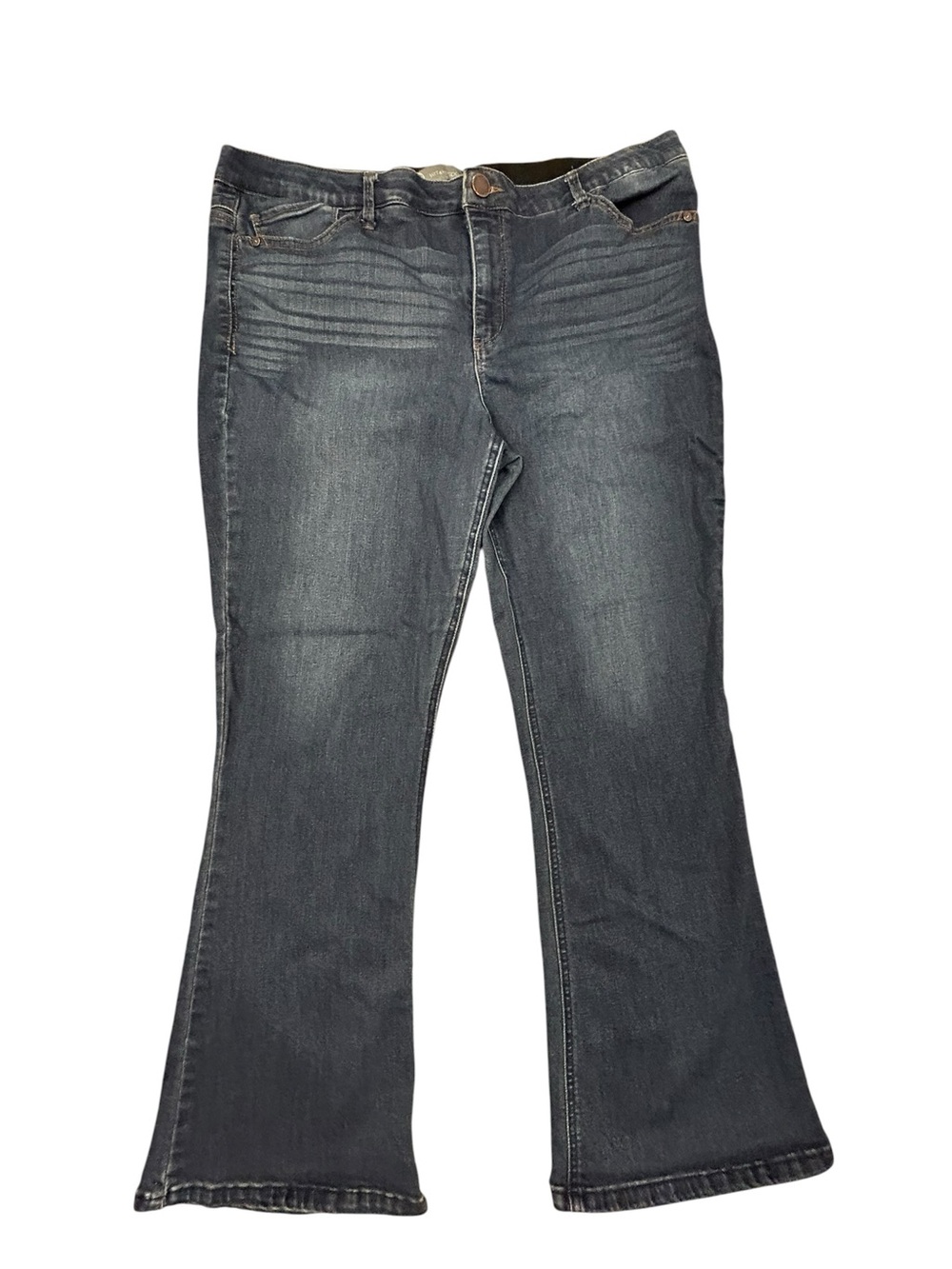 Wit & Wisdom Women's‎ Dark Wash Flare Jeans 18P Flex Waistband Stretch Denim